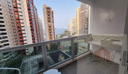 Apartamento reformado com vista para o mar 3 dormitórios 1 vaga nas Astúrias