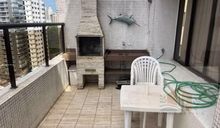 Cobertura duplex com 3 suítes churrasqueira 1 vaga vista para o mar nas Astúrias