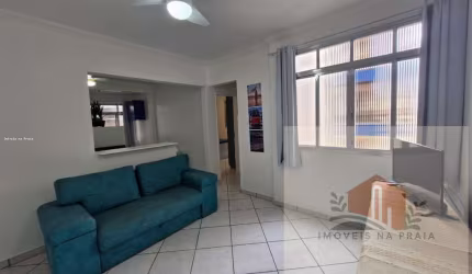 Apartamento com 1 dormitório lado praia 1 vaga na Enseada - Tortugas