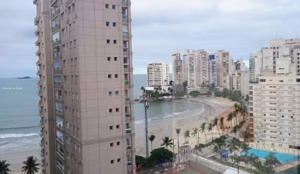 Apartamento com 2 dormitórios vista para o mar lazer nas Astúrias