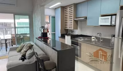 Apartamento com 2 dormitórios varanda gourmet 2 vagas lazer vista para o mar nas Astúrias