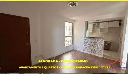 Apartamento com 2 quartos para alugar na Maria Cecília, 385, Alvorada, Contagem por R$ 1.100
