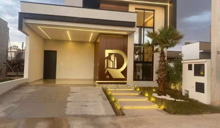 Casa NOVA com 3 dormitórios 1 suíte, 147m² à venda por R$ 1.030.000,00 - Condomínio Villagio Wanel  - Sorocaba – SP.