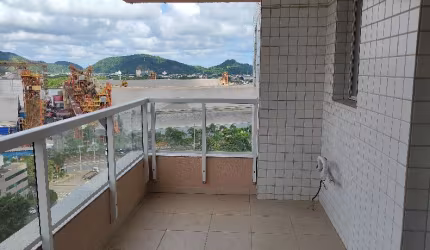 ALUGUEL DE APARTAMENTO DE 92m2 COM 3 DORMS , 1 SUÍTE E 2 VAGA COLETIVA , LAZER COMPLETO NA PONTA DA PRAIA EM SANTOS-SP