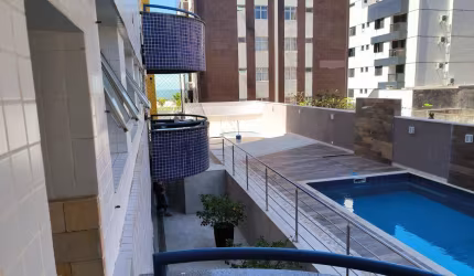 excelente apartamento quadra mar ,com visão parcial do mar , 3 quartos