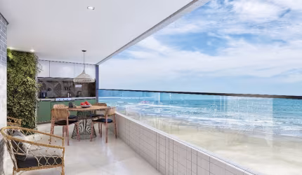 Lançamento frente ao mar com 1 ou 2 dormitórios entrada a partir de R$30.400