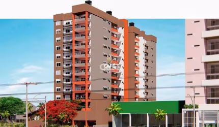 Apartamento de 2 dormitórios com suíte e garagem no bairro Nossa Senhora de Fáti