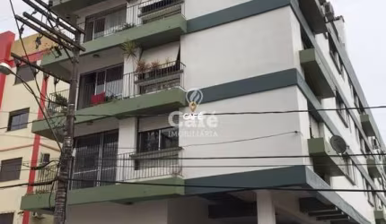 Apartamento amplo de 1 dormitório, 2 banheiros, garagem, centro Edifício Málaga