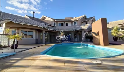 Casa, 4 Dormitórios, 4 Suítes, 7 Banheiros, 4 Vagas, Piscina, Lareira, Espaço Go