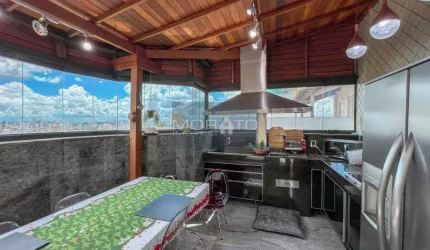 Cobertura com 3 quartos, 2 vagas com 238m², no bairro Santa Rosa, Belo Horizonte