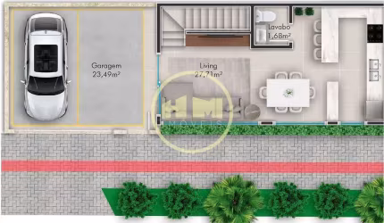 Sobrado em construção com 03 suítes à venda - Centro, Balneário Camboriú