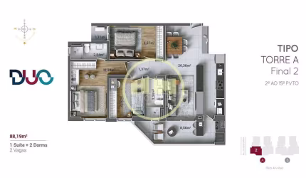 Apartamento com 03 dormitórios à venda - Praia Brava, Itajaí