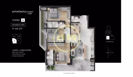 Apartamento com 02 dormitórios à venda - Praia Brava, Itajaí