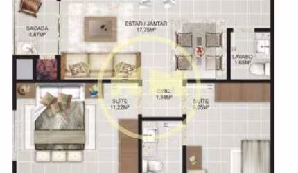 Apartamento com 02 suítes à venda - Praia dos Amores, Balneário Camboriú