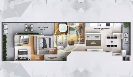Apartamento com terraço em construção à venda - Tabuleiro, Camboriú