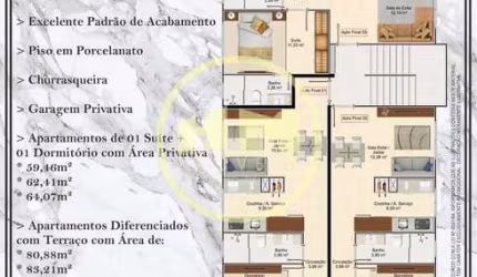 Apartamento novo com 02 dormitórios à venda - Tabuleiro, Camboriú