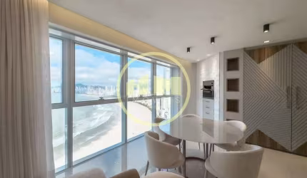 Apartamento mobiliado, vista ao mar com 02 dormitórios à venda - Pioneiros, Balneário Camboriú