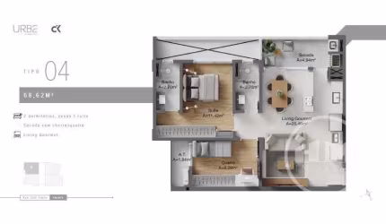 Apartamento com 1 quarto à venda na Rua José Tedeo, 97, São Judas, Itajaí por R$ 686.816
