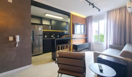Apartamento mobiliado com 2 dormitórios, sendo 1 suíte e com 2 vagas de garagem à venda  - Centro - Novo Hamburgo/RS