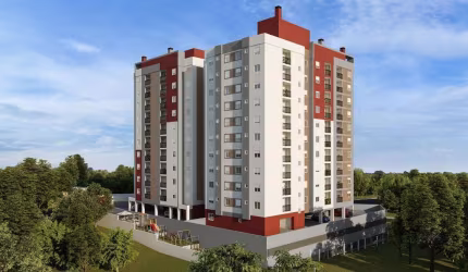 Apartamento Novo, 2 dormitórios com garagem, andar alto