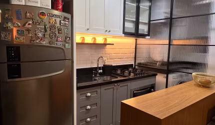 Apartamento mobiliado no bairro Santo Antônio - porteira fechada