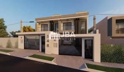Sobrado Alto Padrão com fachada moderna que conta com 03 suítes com closet e 01 lavabo, garagem para 03 carros, espaço gourmet integrado e paisagismo