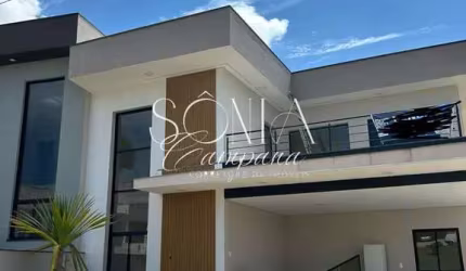 Excelente sobrado novo à  venda em condomínio de Valinhos SP.