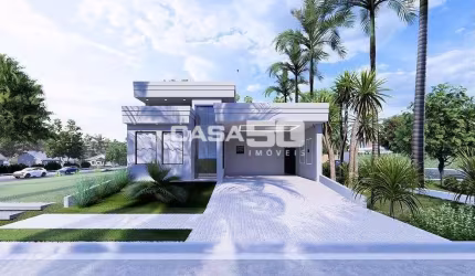 Casa em condomínio fechado com 3 quartos à venda na Rua Sebastião Cardoso, 168, Parque Brasil 500, Paulínia, 202 m2 por R$ 1.890.000