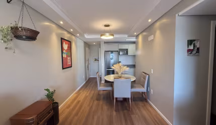 Apto Andar Alto com Vista Mar, 2 Dorm (1 Suíte), 2 Vagas, Home Office – Campinas, São José/SC