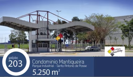 Barracão / Galpão / Depósito para alugar na Avenida da Saudade Papa João Paulo II, 1, Recreio Vista Alegre, Santo Antônio de Posse, 5250 m2 por R$ 63.000