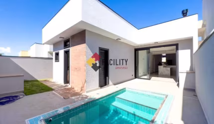 Casa em condomínio fechado com 3 quartos à venda na Avenida Doutor João Caio Silva, 920, Parque Brasil 500, Paulínia, 170 m2 por R$ 1.400.000