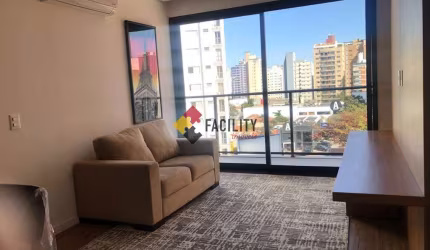 Apartamento com 1 quarto para alugar na Rua Maria Monteiro, 1327, Cambuí, Campinas, 51 m2 por R$ 5.000
