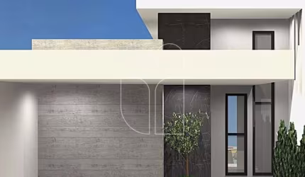 Casa nova em construção no bairro Jardim Aquarius  -  Marília