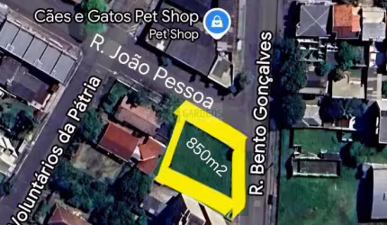 Otimo terreno comercial de esquina na Av Bento Gonçalves em Novo Hamburgo