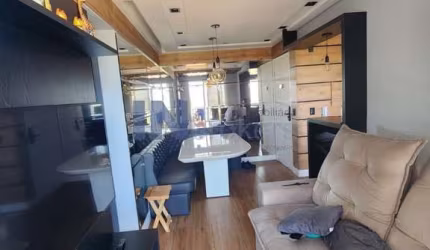 Lindo apartamento mobiliado a venda com 2 dorm., totalmente planejado, 2 vagas, andar alto, no Residencial Paraíso, em Várzea Paulista