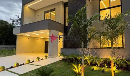 CASA alto padrão no Condomínio Jardim do Golfe com AT450m² - A/C402m², 4 suítes, piscina, sala cinema, escritório, área gourmet, paisagismo, 4 vagas.