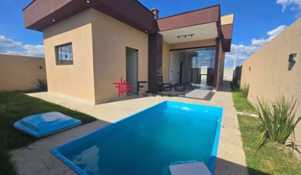 Casa térrea - Condomínio veredas dos campos - 03 dormitórios sendo 2 suítes - piscina - 134m²