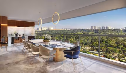 Apartamento de luxo Cyrela - 252m²com 4 suítes e 3 vagas em Moema - São Paulo - SP
