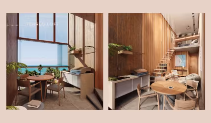 Loft com mezzanino em Tamandaré