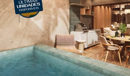 Flat com piscina privativa na Praia de Tamandaré
