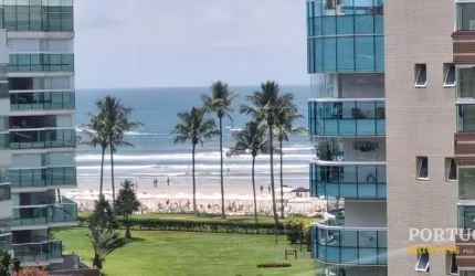 Apartamento à venda na Riviera de São Lourenço | Mobiliado | Pé na areia | Vista ao mar | 3 dormitórios sendo 1 suíte | 137,43 m²