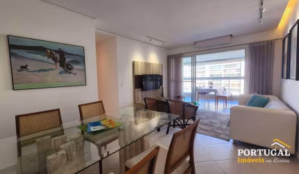 Apartamento à Venda no Módulo 8 da Riviera de São Lourenço | 94m², 3/1 Suíte, 2 Vagas | Churrasqueira, Cond. Novo, Piscina, Academia, Perto da Praia