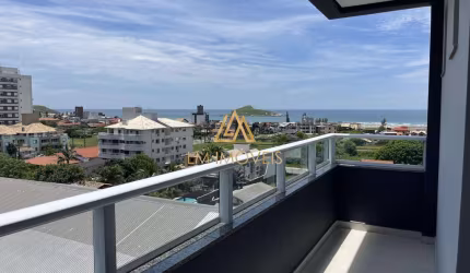 Apartamento 2 dormitórios com vista permanente para a praia.