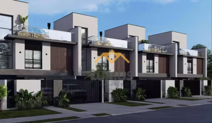 Sobrados em construção com 3 dormitórios à venda, 188 m² por R$ 1.050.000 - Portão - Curitiba/PR