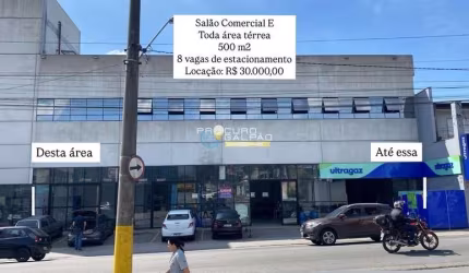 OPORTUNIDADE - SALÃO COMERCIAL GRANDE 500M² CENTRO DE RIBEIRÃO PIRES