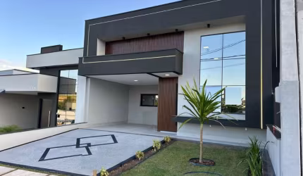 Casa nova , térrea à venda em condomínio na cidade de Indaiatuba SP - 3 quartos suítes, planejada, com ofurô