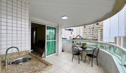 Apartamento alto padrão com 3 dormitórios, no Guilhermina, em Praia Grande.