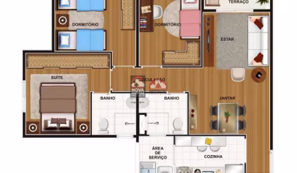 Apartamento Padrão em São José dos Campos