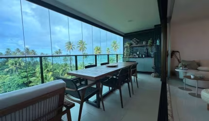 Apartamento porteira fechada, beira-mar à venda no Acqua Marine, Reserva do Paiva — 171 m², 4 suítes