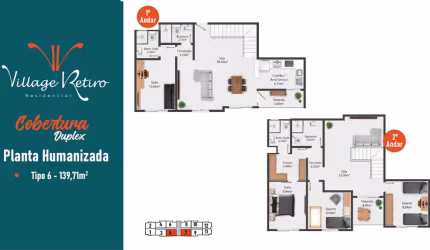 Cobertura com 3 quartos e 3 banheiros à Venda, 101,74m² por R$ 441.000,00